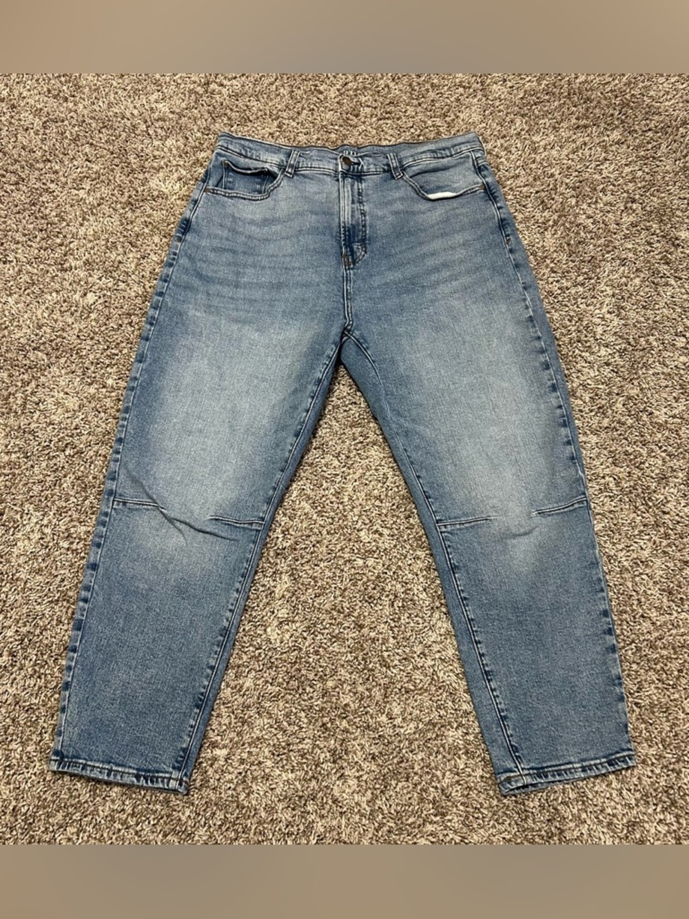 Highest Rise Barrel Leg Jeans Size 16 Women's Ana High Rise Medium Wash Blue